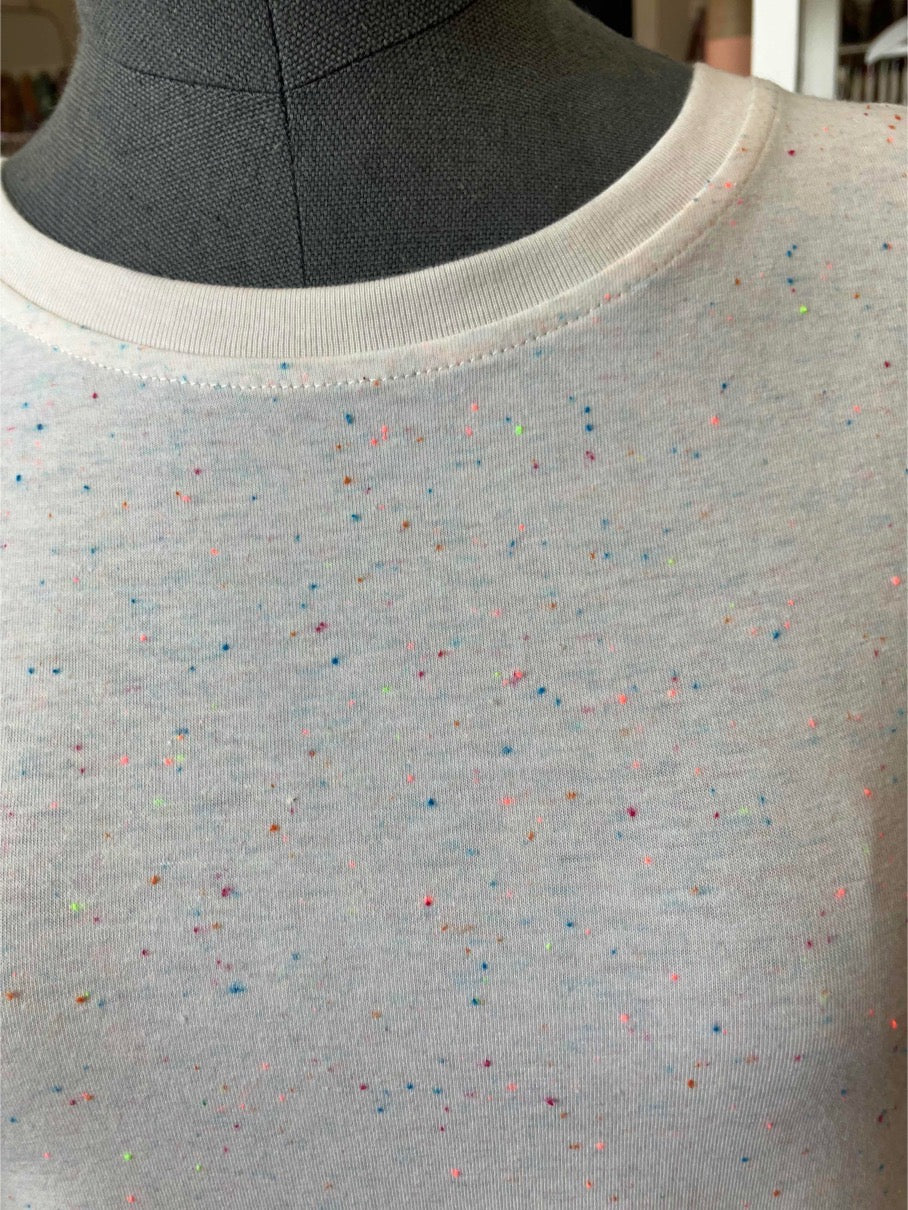 Numph Nuhuby t shirt with speckle detail
