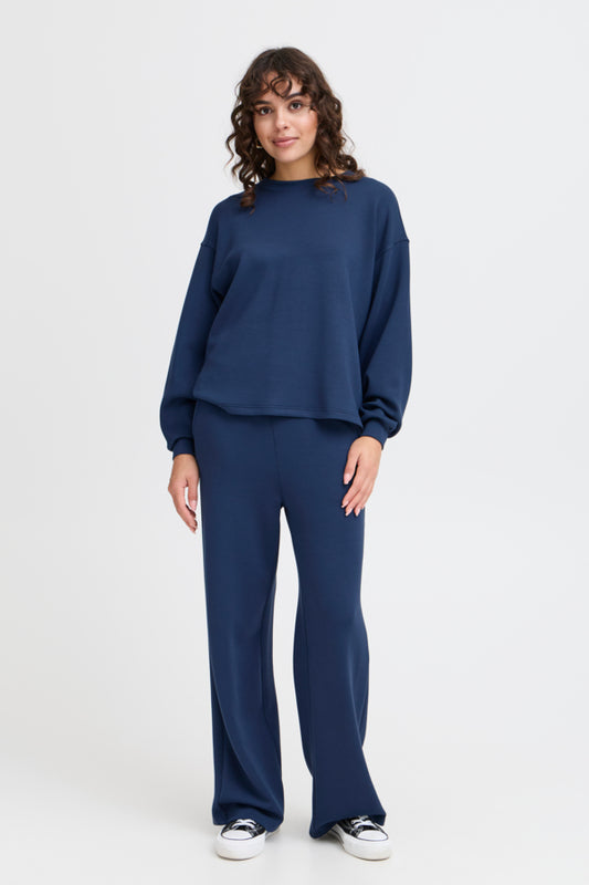 Fransa Aurora Sweatshirt in navy