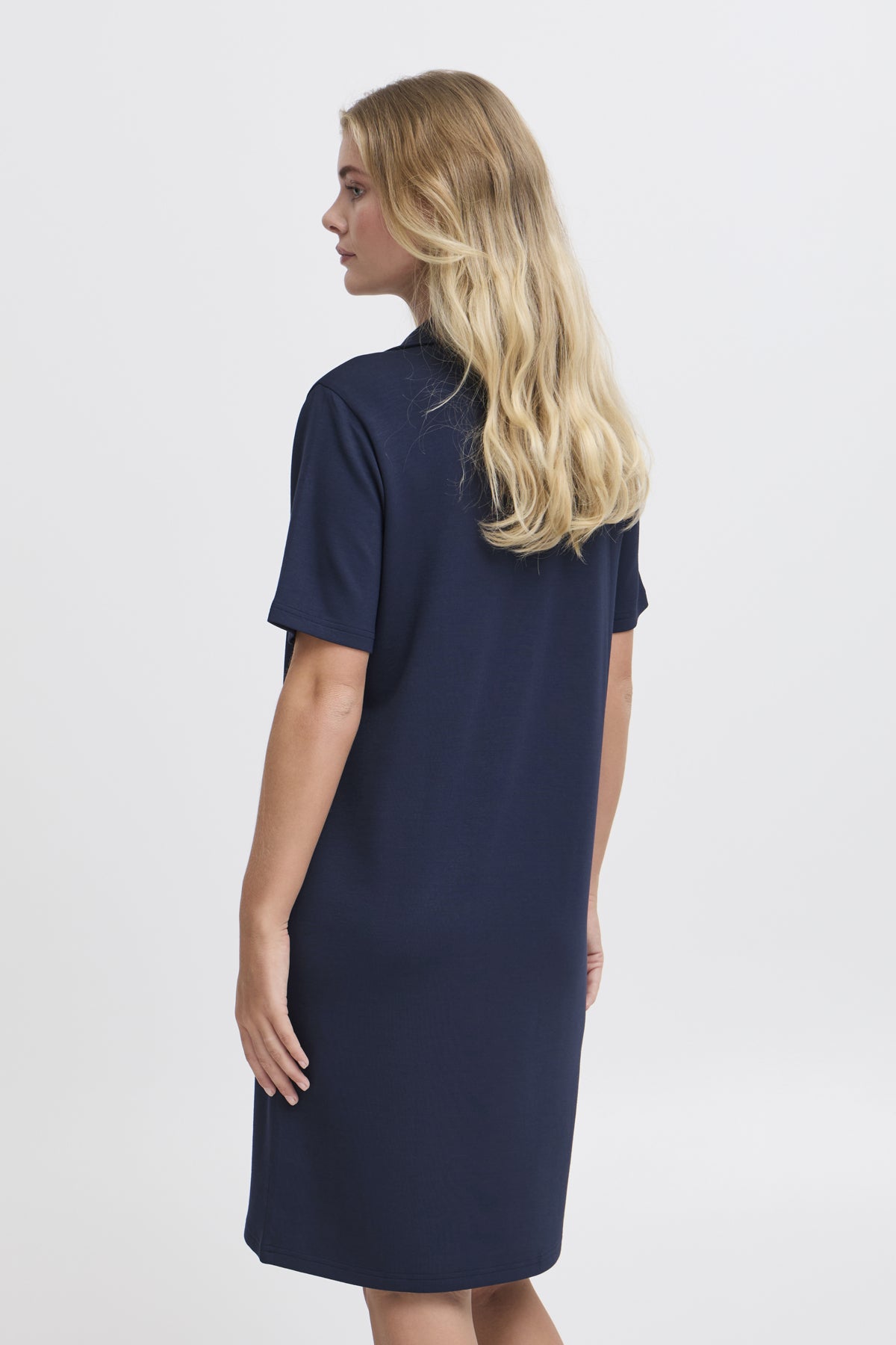 Fransa Aurora dress in navy
