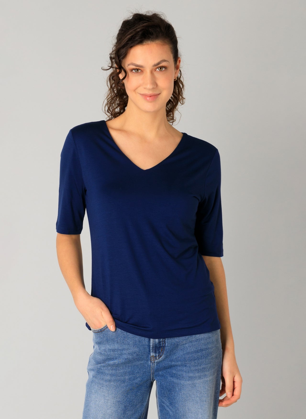 Yest Ramona v neck viscose top