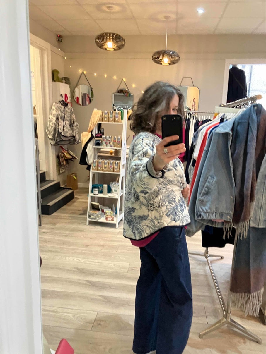 Soya Concept Carli reversible jacket in navy combo