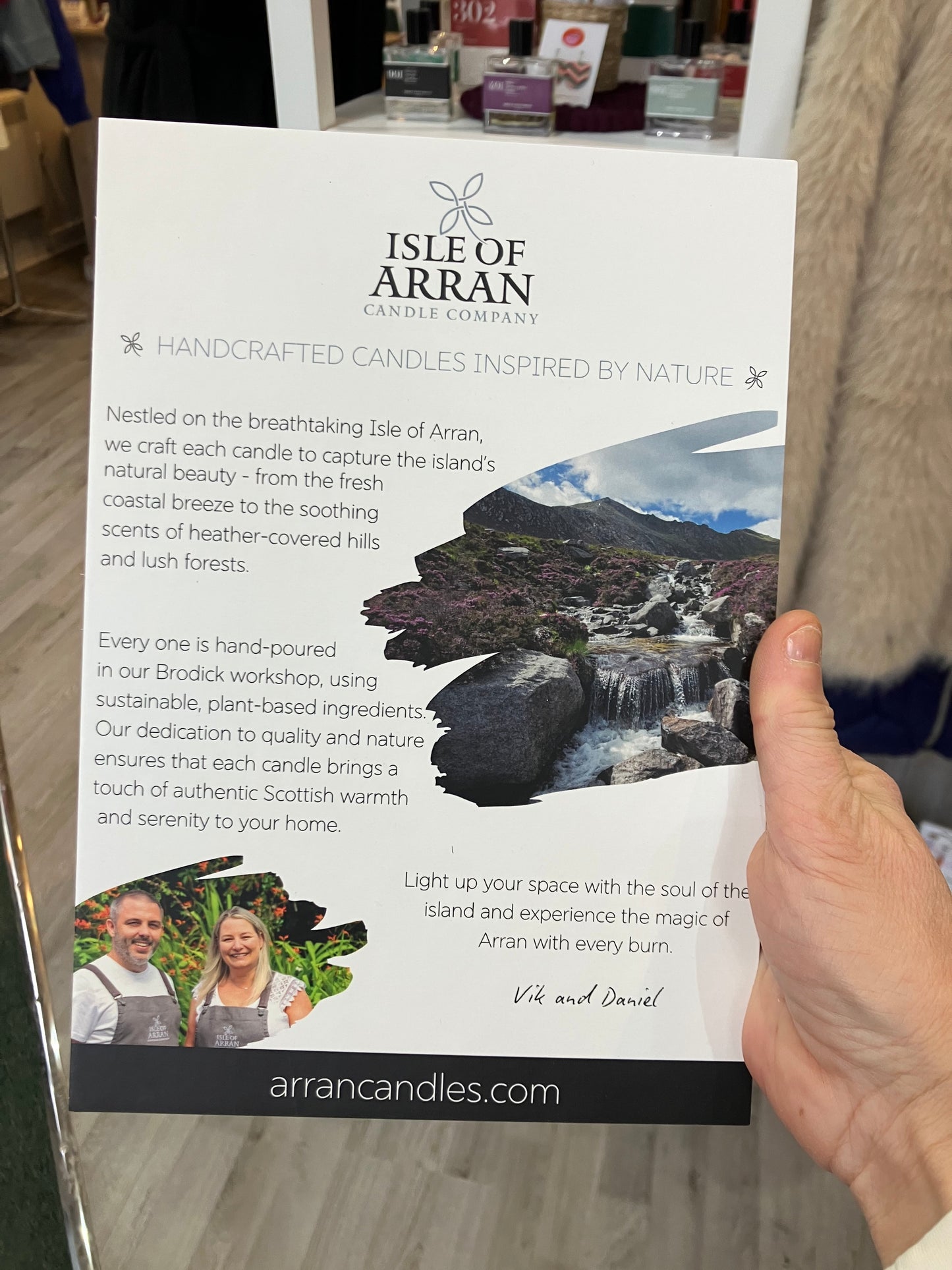 Isle of Arran candle company - moorland