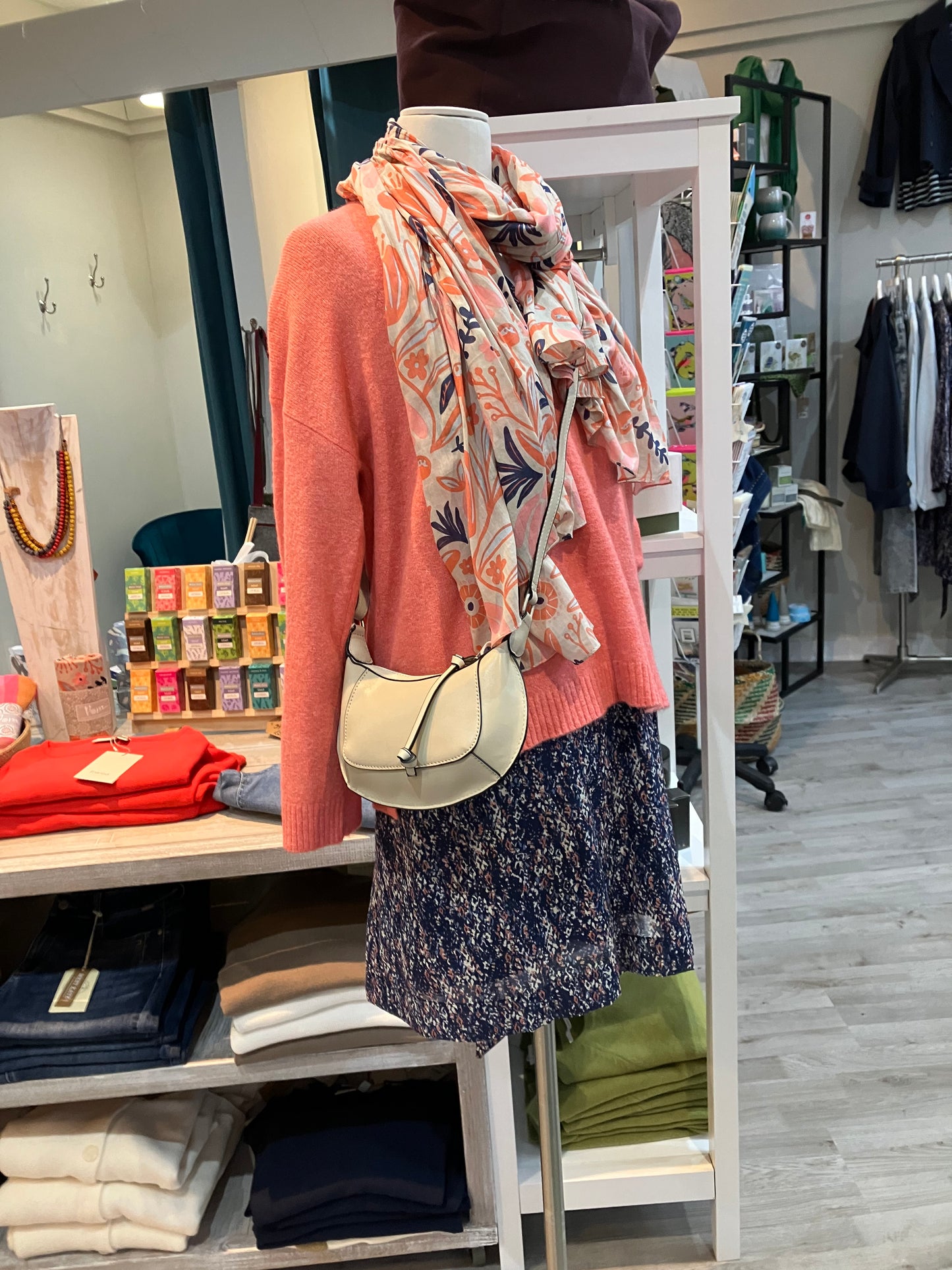 Yaya small leather crossover bag with adjustable strap