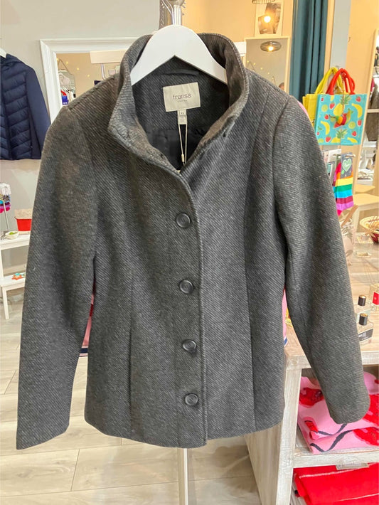 Fransa Villa jacket in charcoal