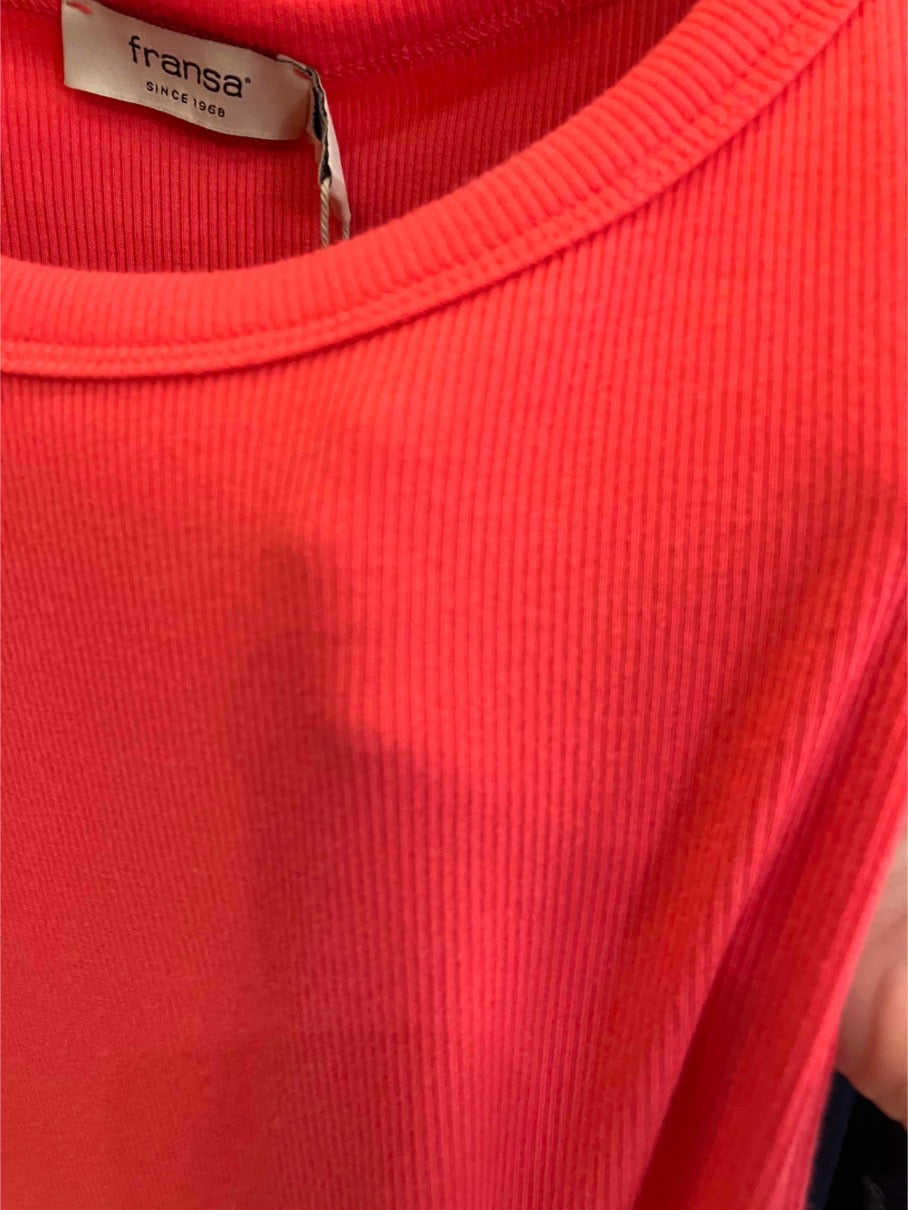 Fransa Hizamond vest top in teaberry