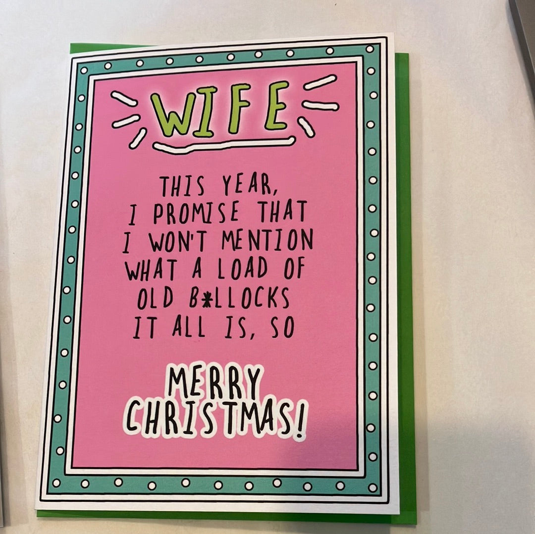 Merry Christmas Wife card