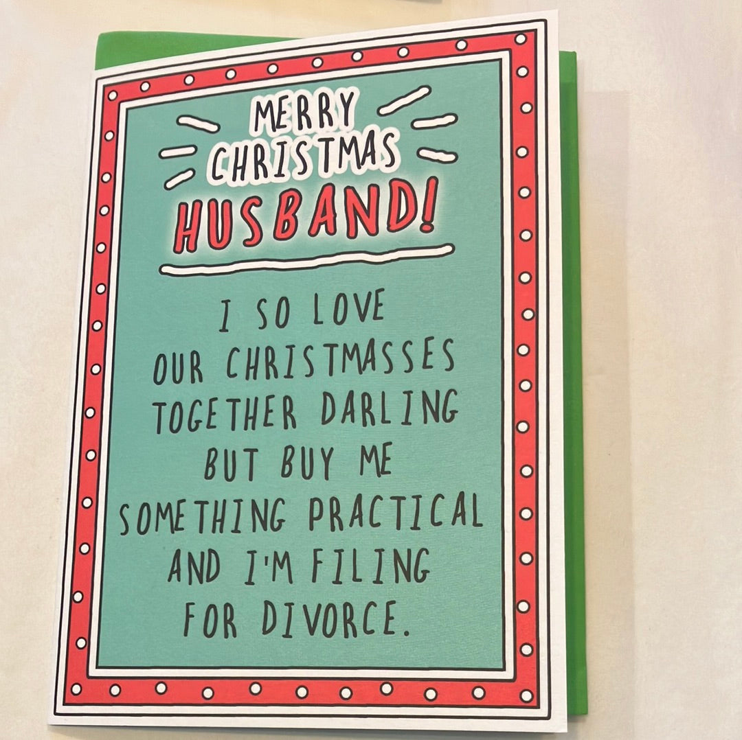 Merry Christmas Husband! card