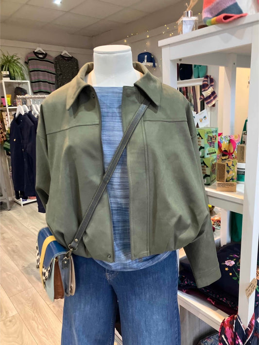 Grace & Mila Suedine khaki verve jacket