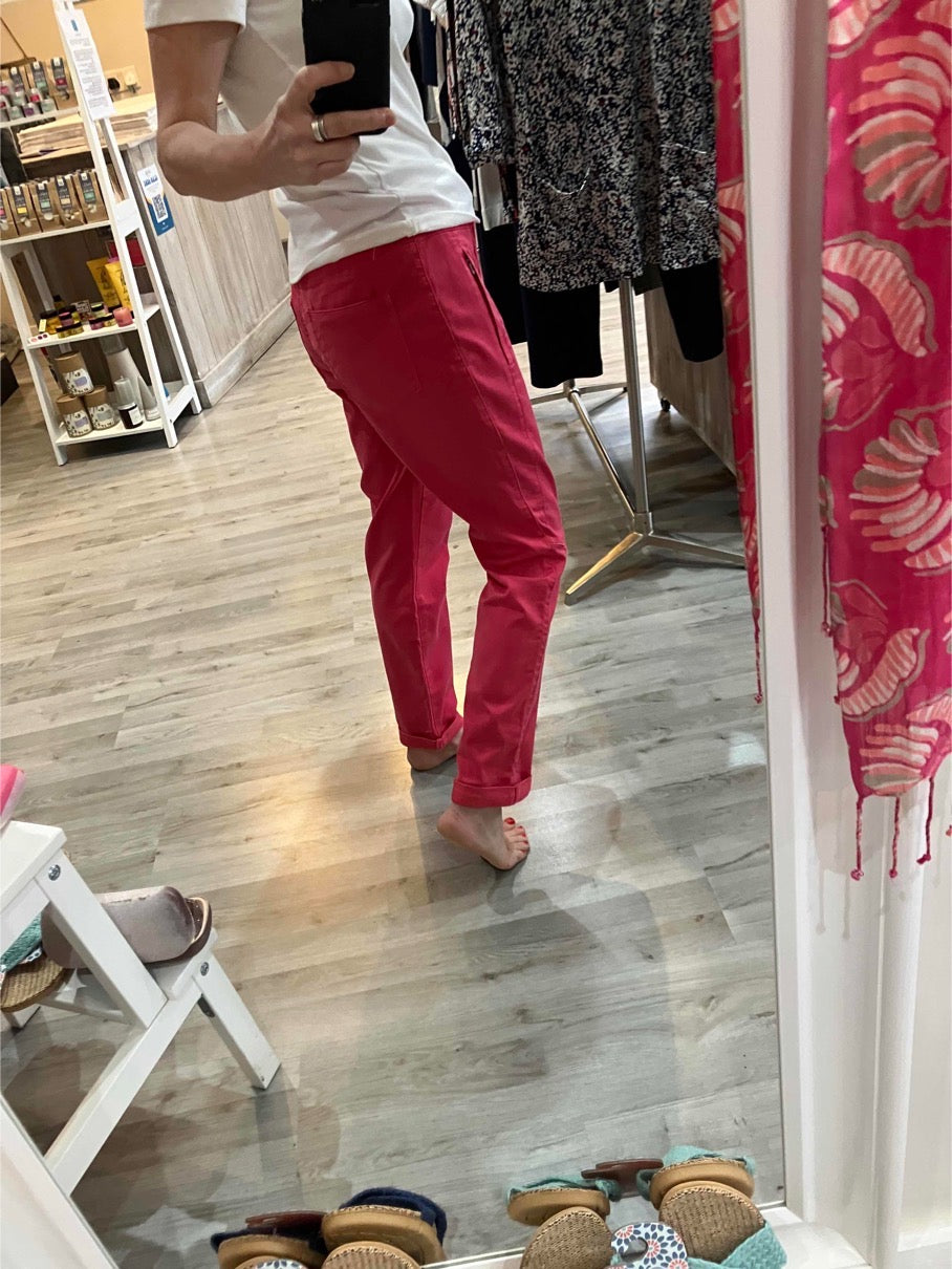 Red Button Tessy trousers in raspberry