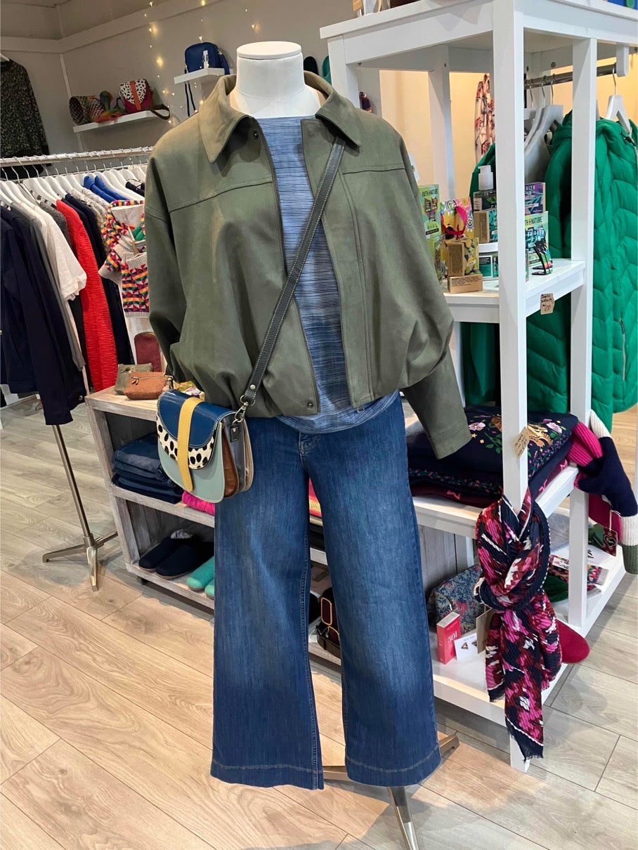 Grace & Mila Suedine khaki verve jacket