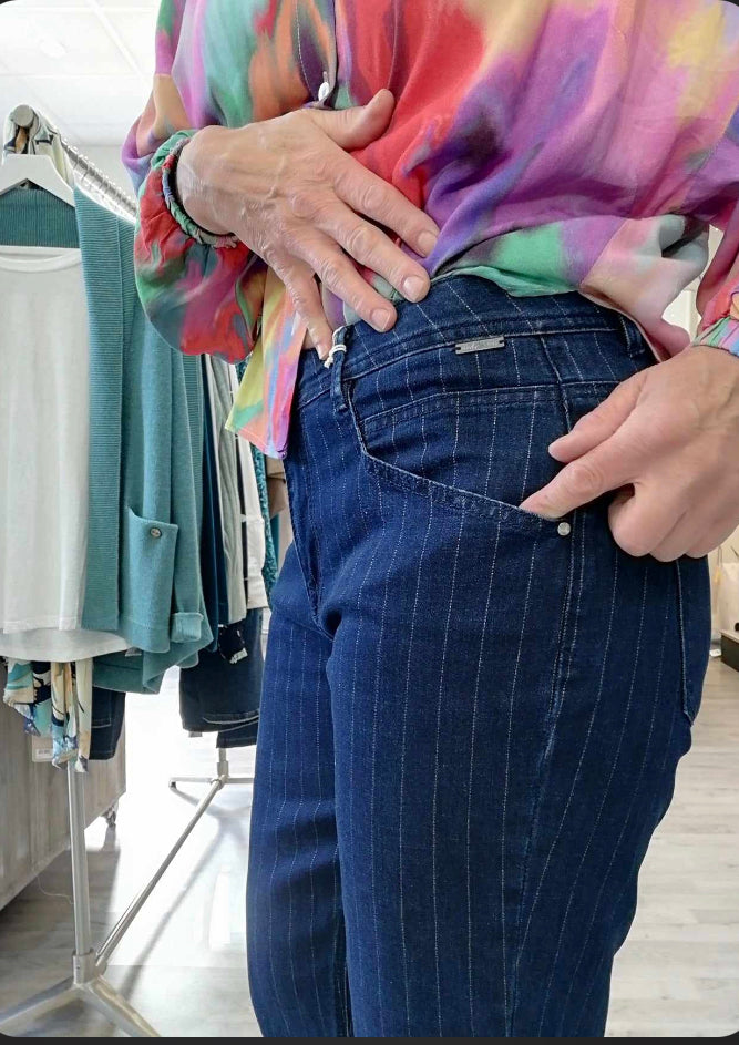 Red Button Babette Silver pinstripe jeans