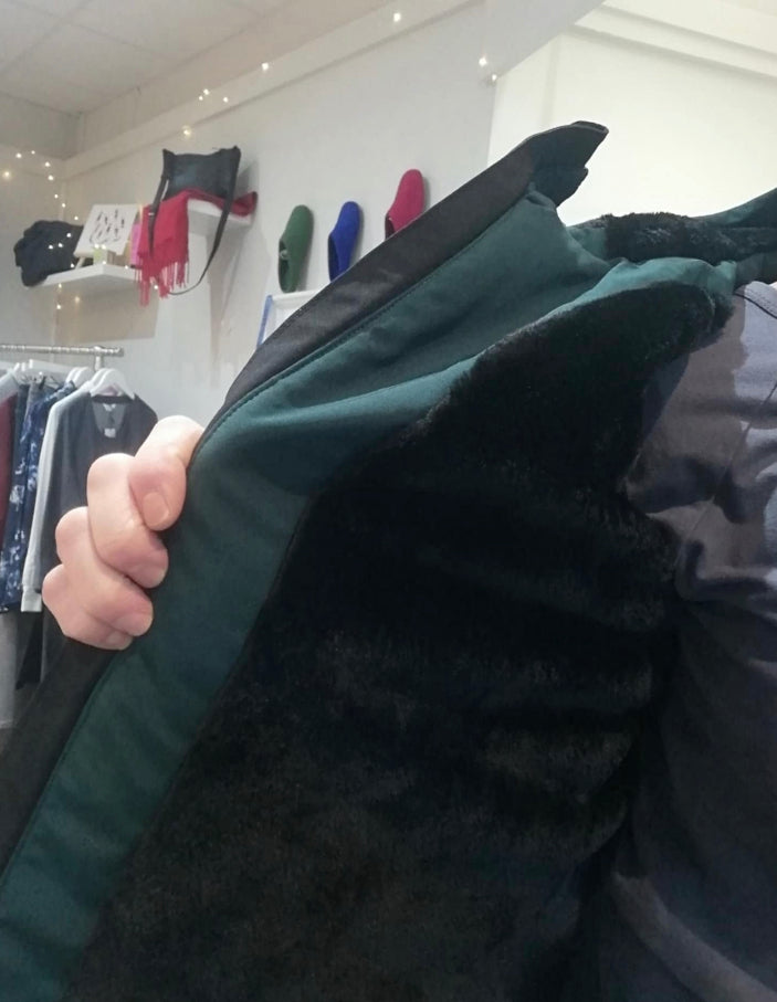 Yest Nox rain jacket in deep pine green
