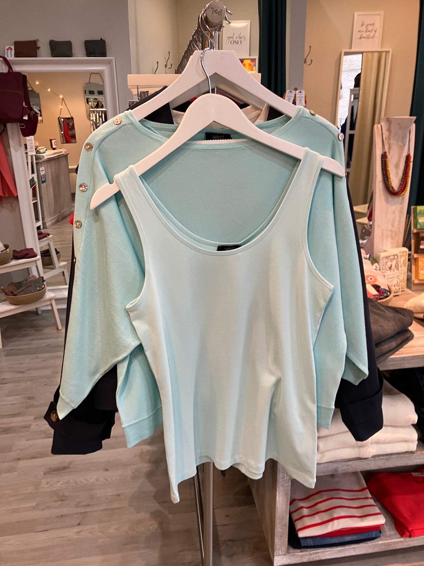 Yest Gerriette vest top in pastel blue