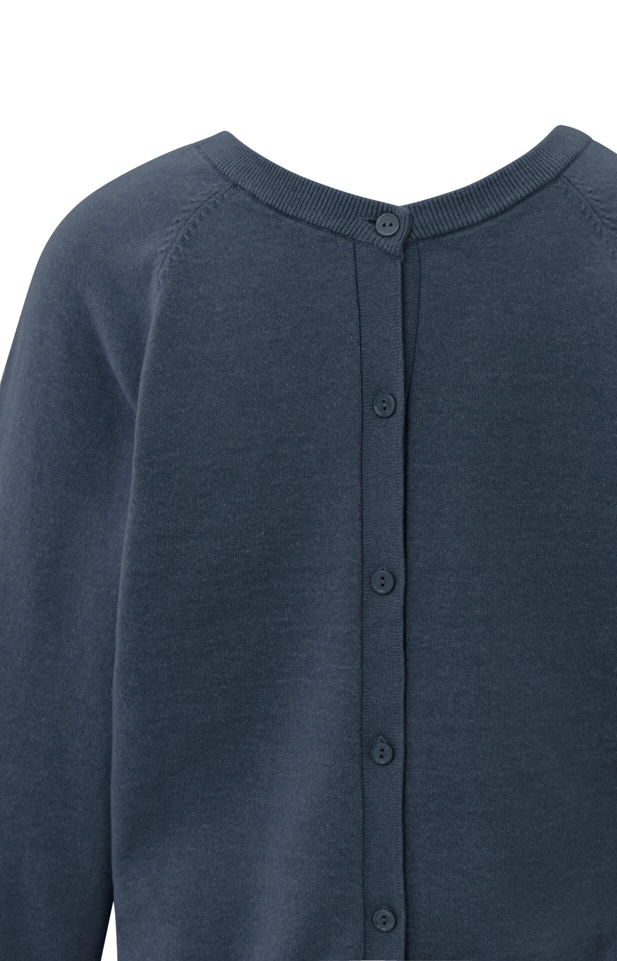 Yaya china blue melange v neck sweater