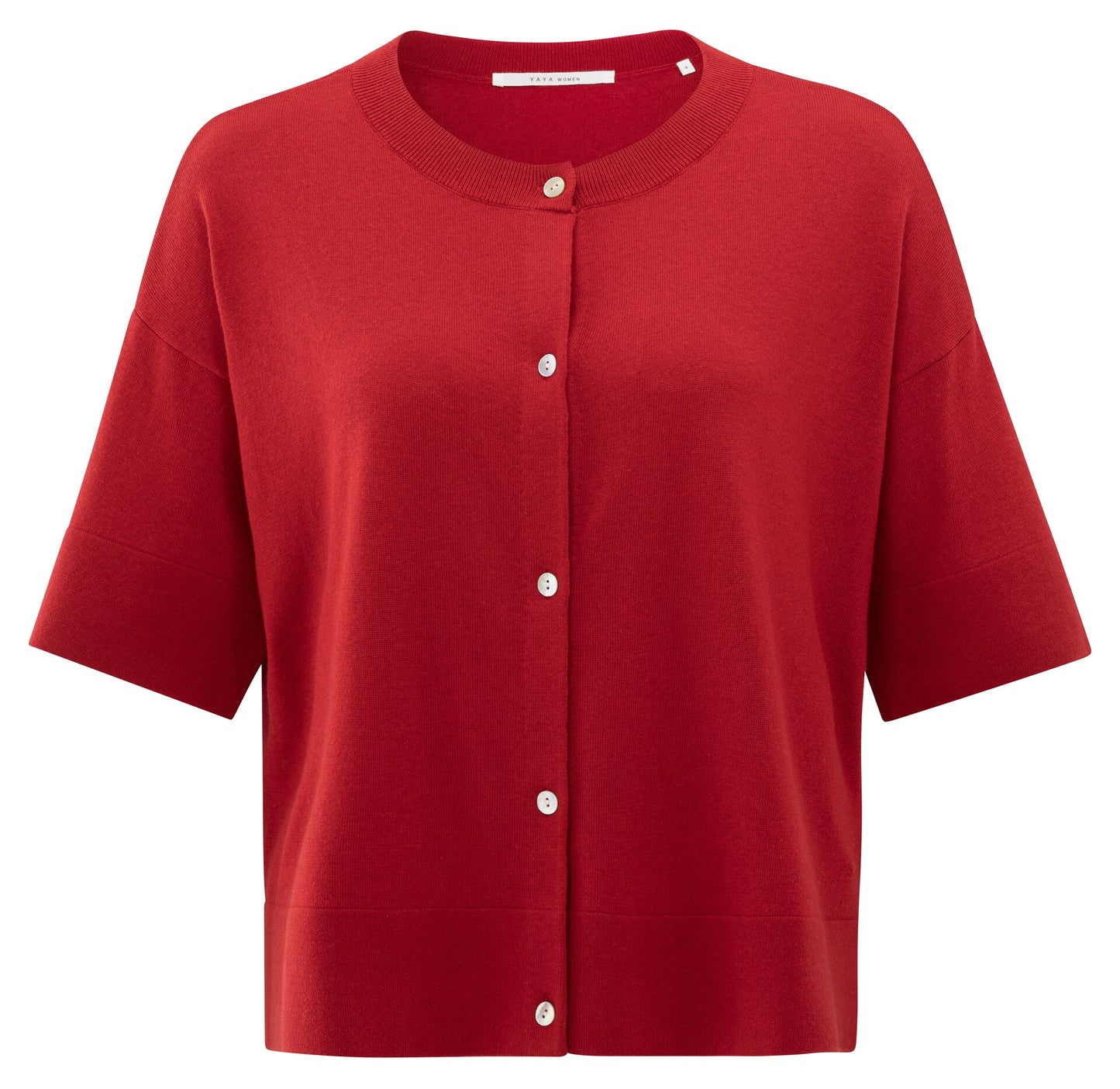 Yaya oversized cardigan in scarlet red