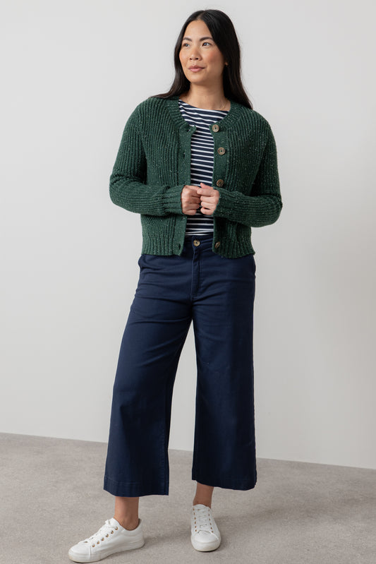 Lily & Me Isla crop trouser in navy
