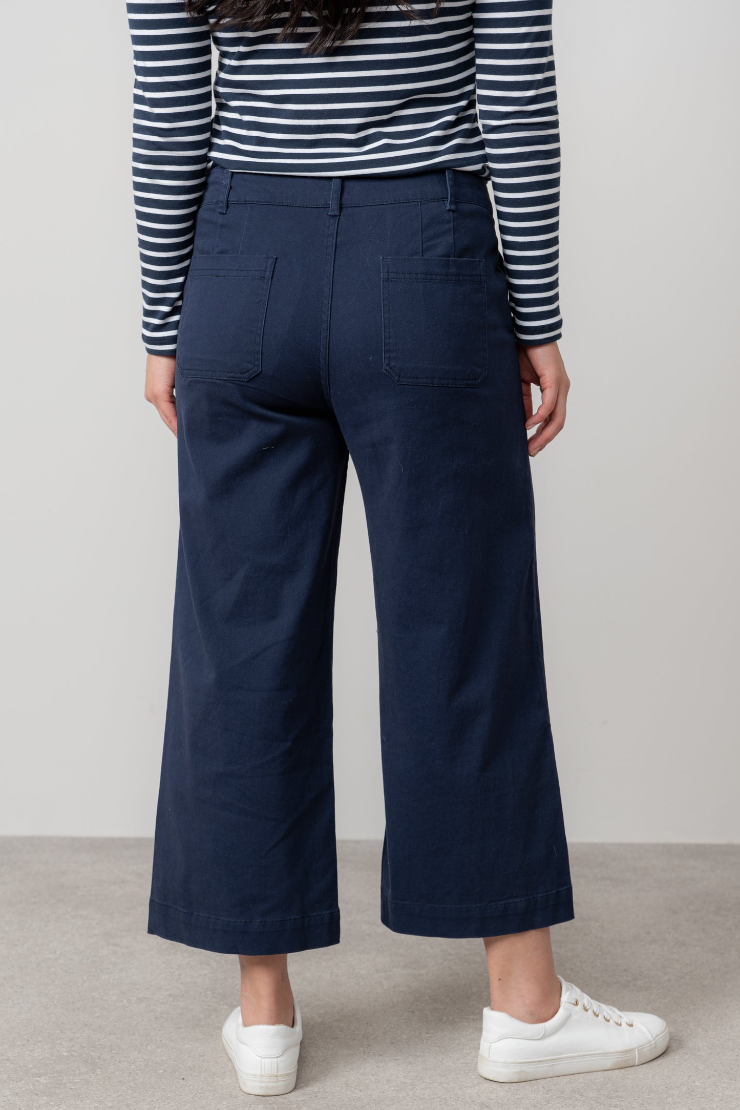 Lily & Me Isla crop trouser in navy