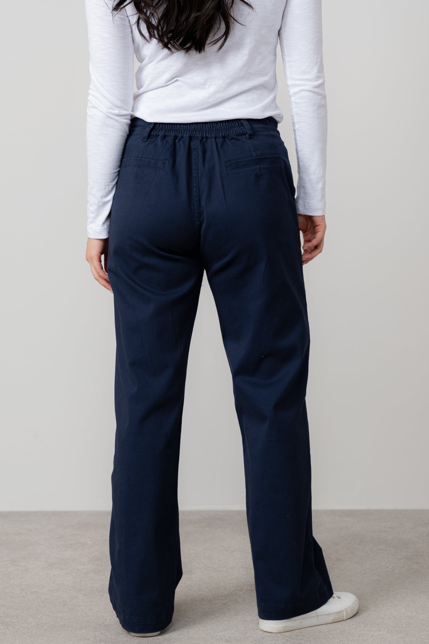 Lily & Me Isla crop trouser in navy