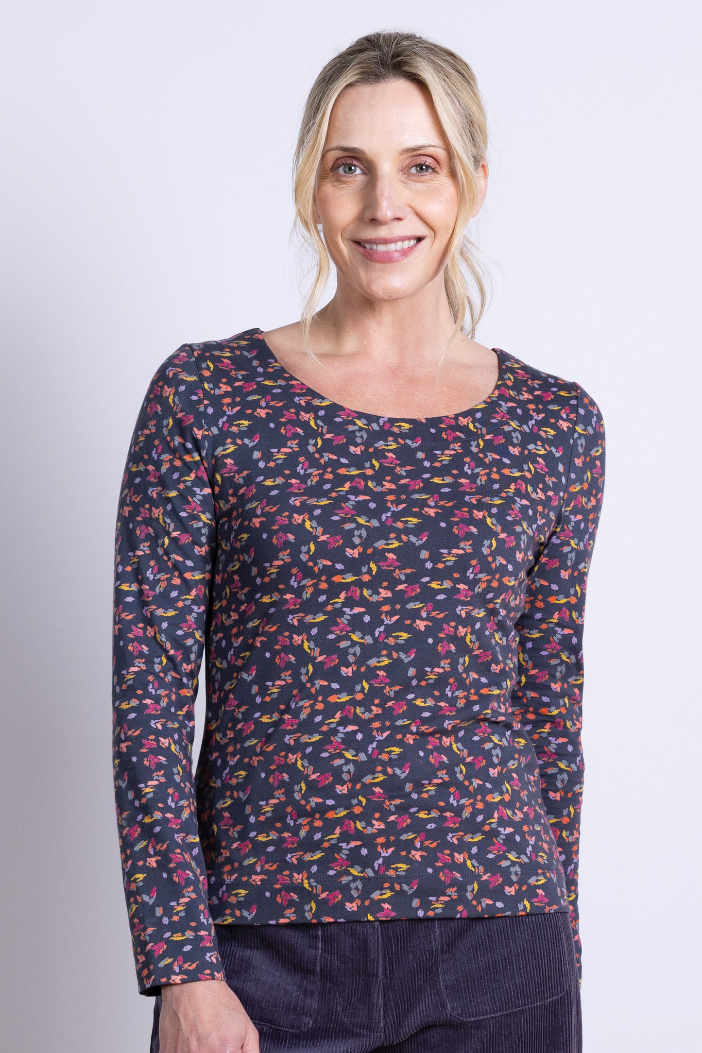 Nomads organic cotton top in plum