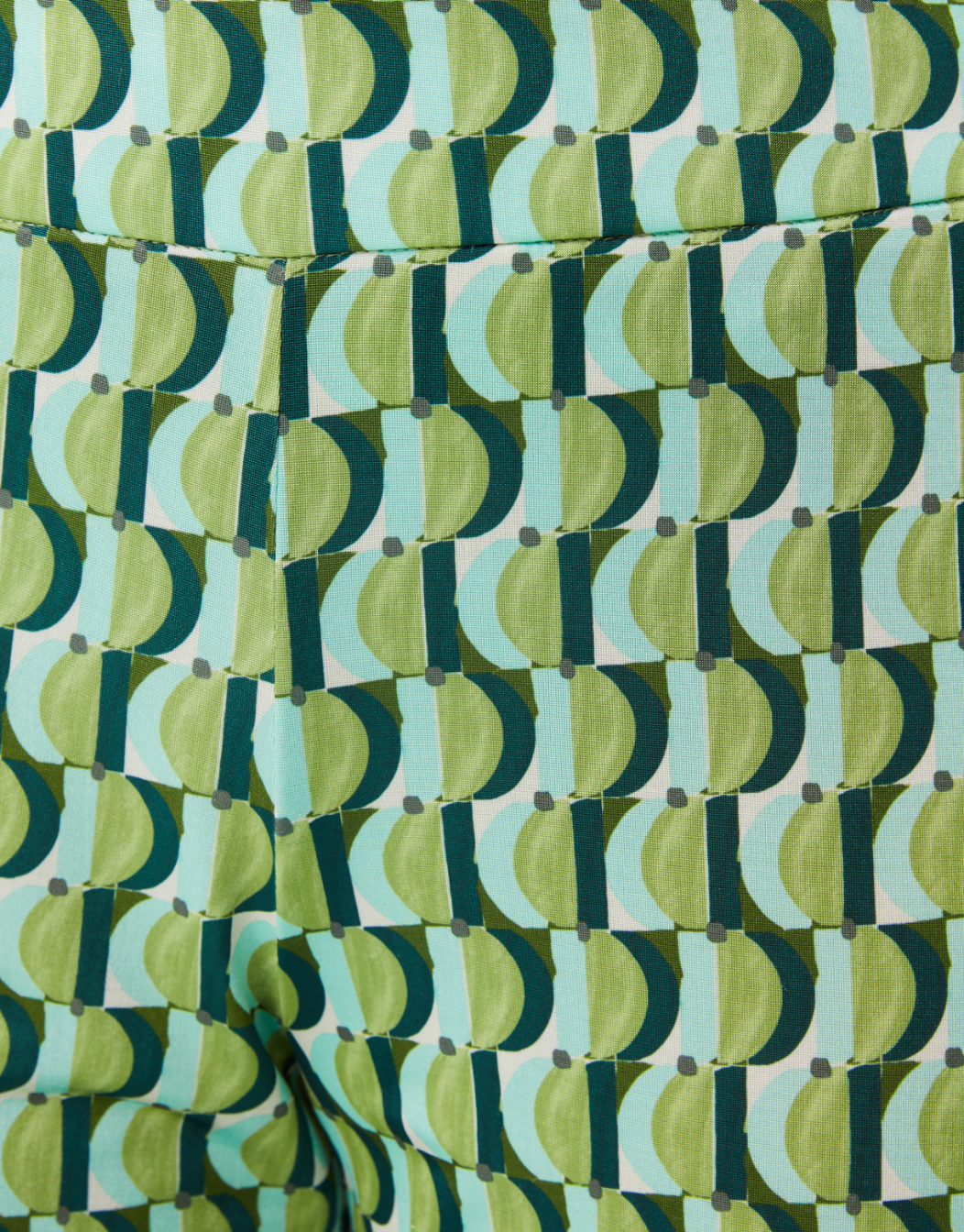 Paz Torras green geometric pattern trouser