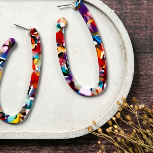 The Old Farmhouse jewellery Dangly hoop earrings