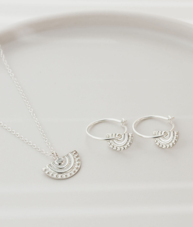 One & Eight Silver Delphi earrings