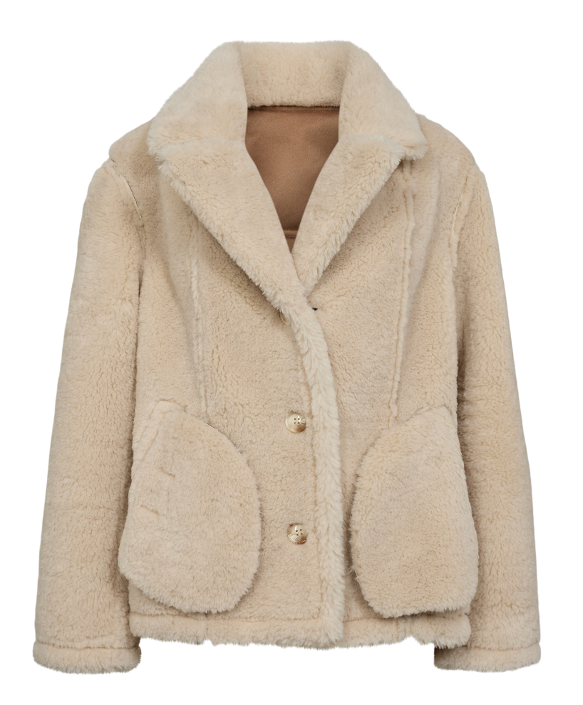 Numph Nuelliota reversible jacket in cognac