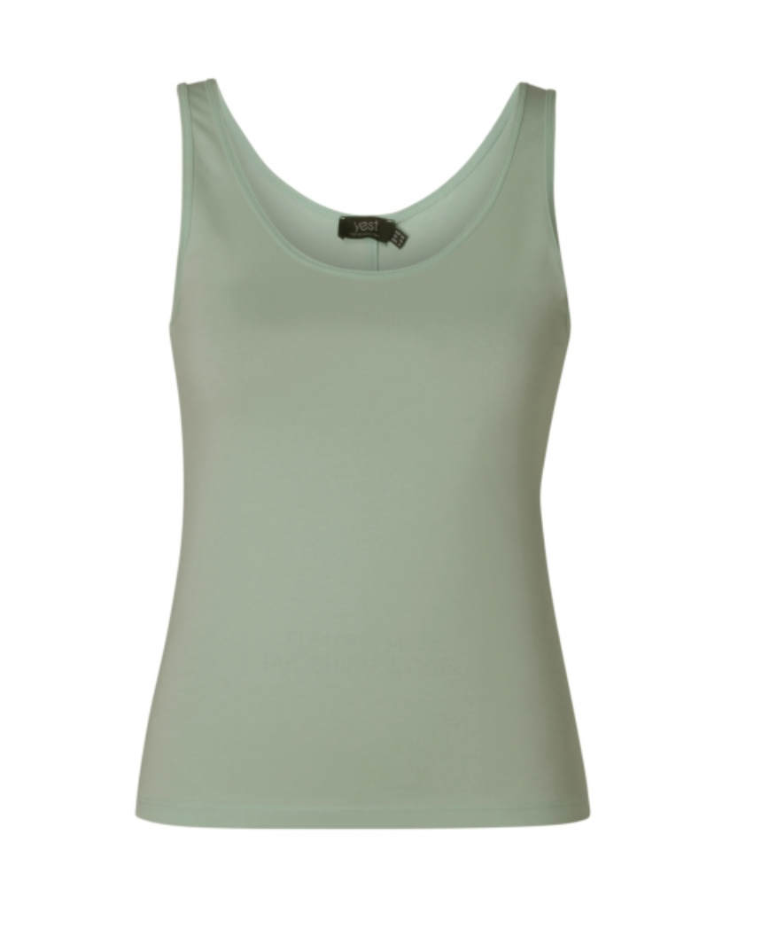 Gerriette vest top in slate green