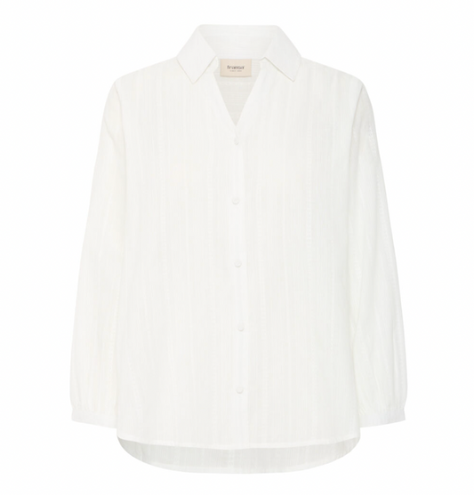 Fransa Hannie white, cotton blouse
