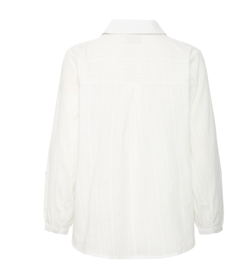 Fransa Hannie white, cotton blouse