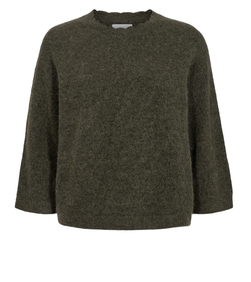 Numph Nuriette Selma sweater in grape leaf