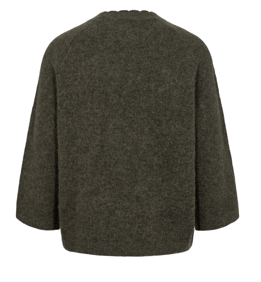 Numph Nuriette Selma sweater in grape leaf