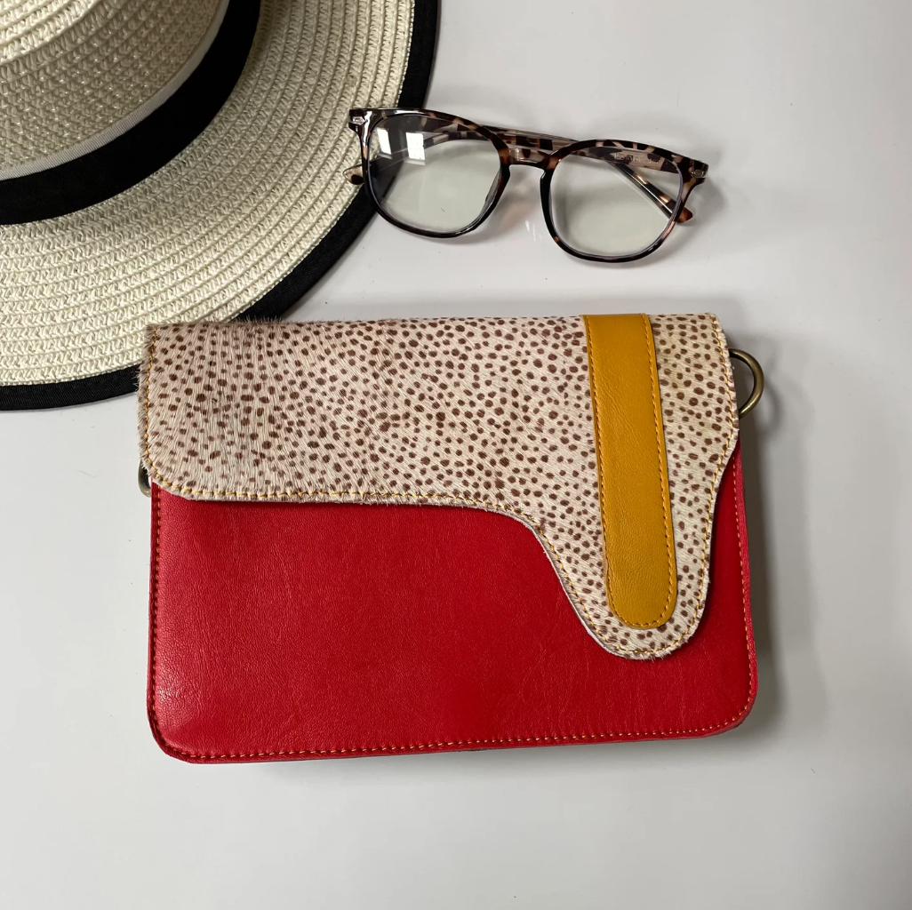 Edna upcycled leather bag