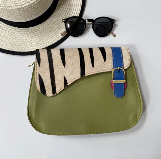 Darcy upcycled leather handbag