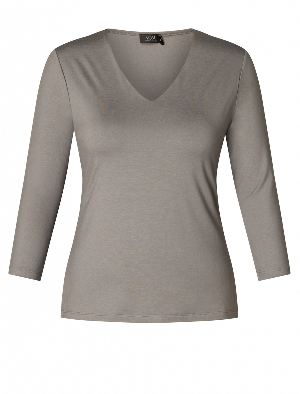 Yest Bulla v neck top in steel grey