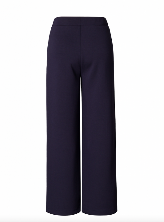 Yest Birgitta comfy navy drawstring wide trousers