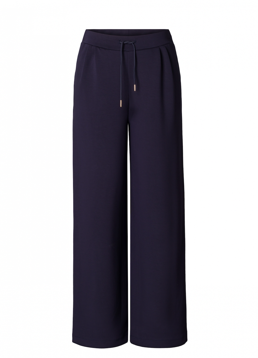Yest Birgitta comfy drawstring wide trousers in navy