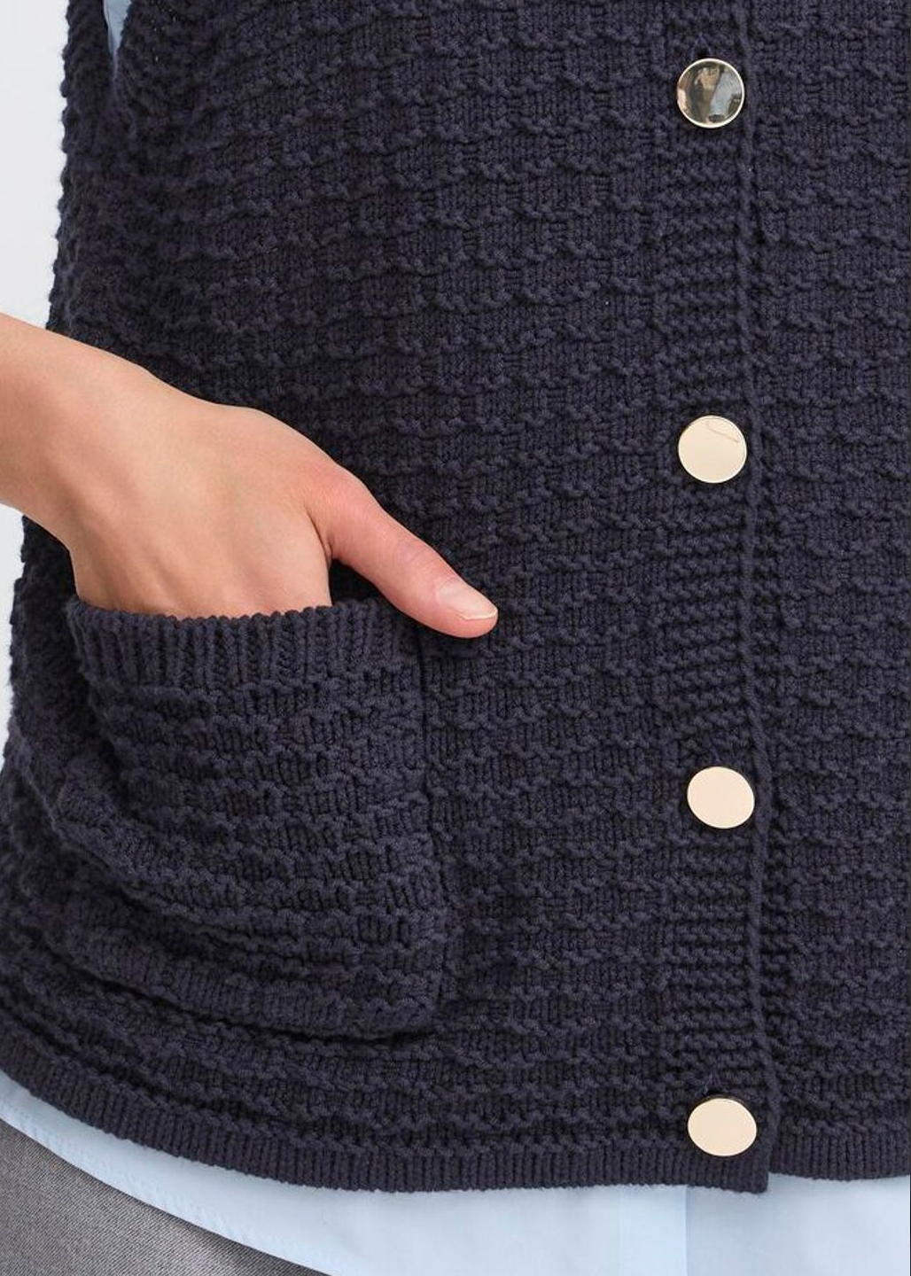 Fransa Kenna Waistcoat in night sky blue