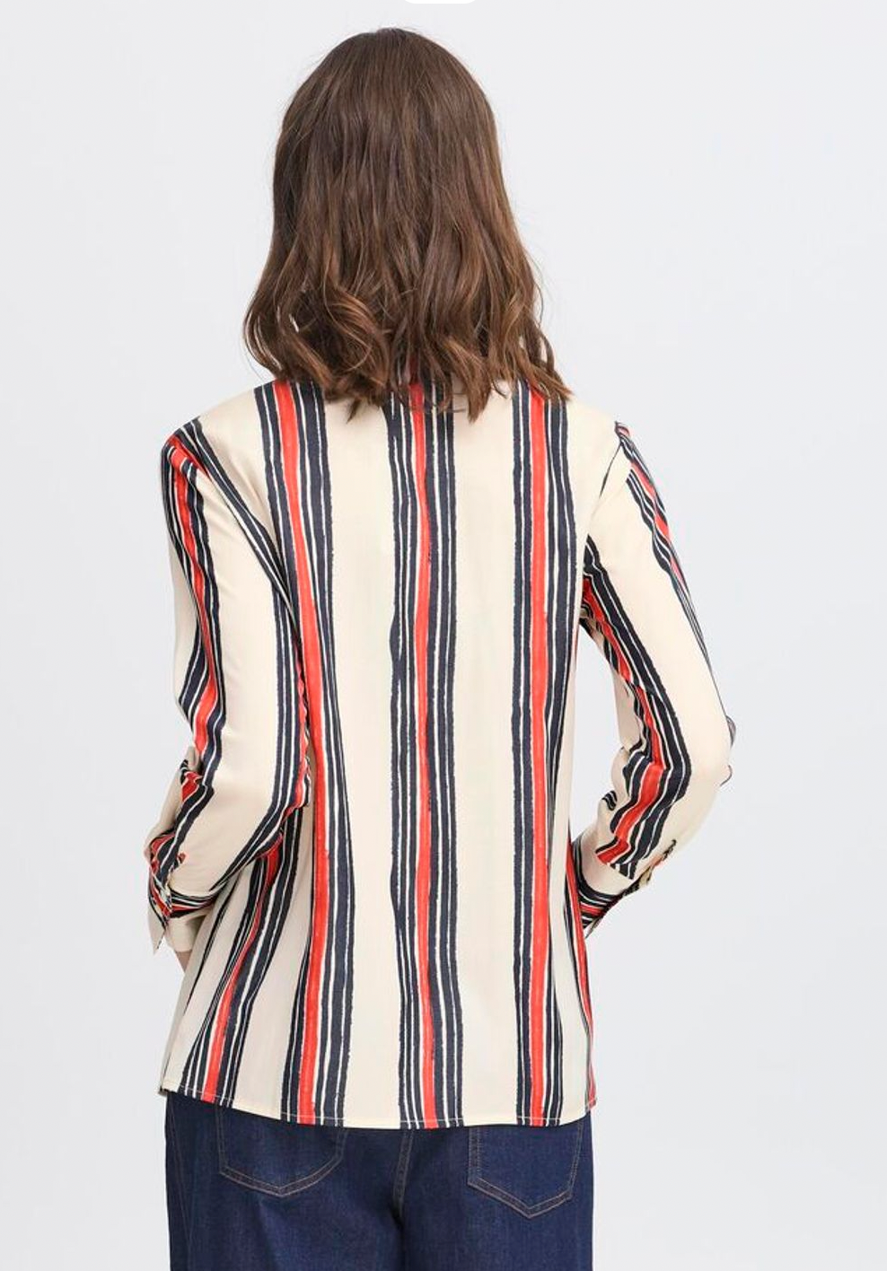 Fransa Alda blouse in whisper white art