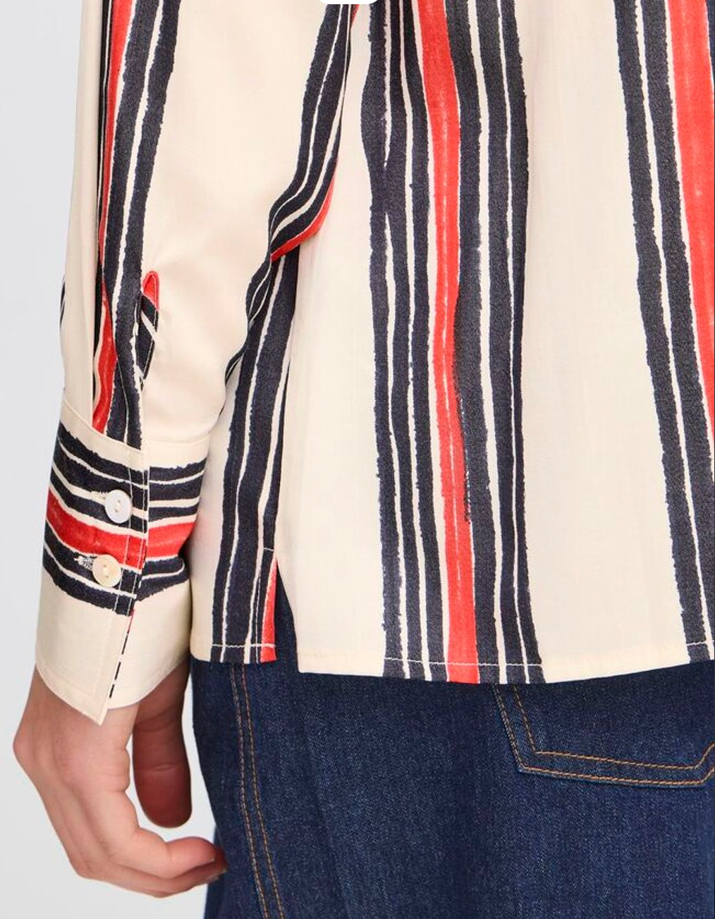 Fransa Alda blouse in whisper white art