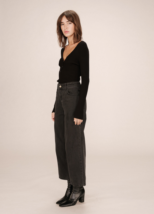 Grace & Mila Jonas black wash trousers