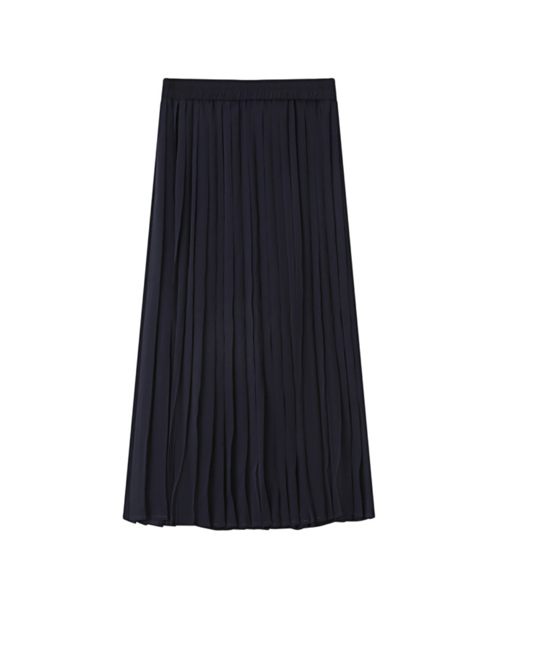Grace & Mila Plisse pleated skirt in marine blue