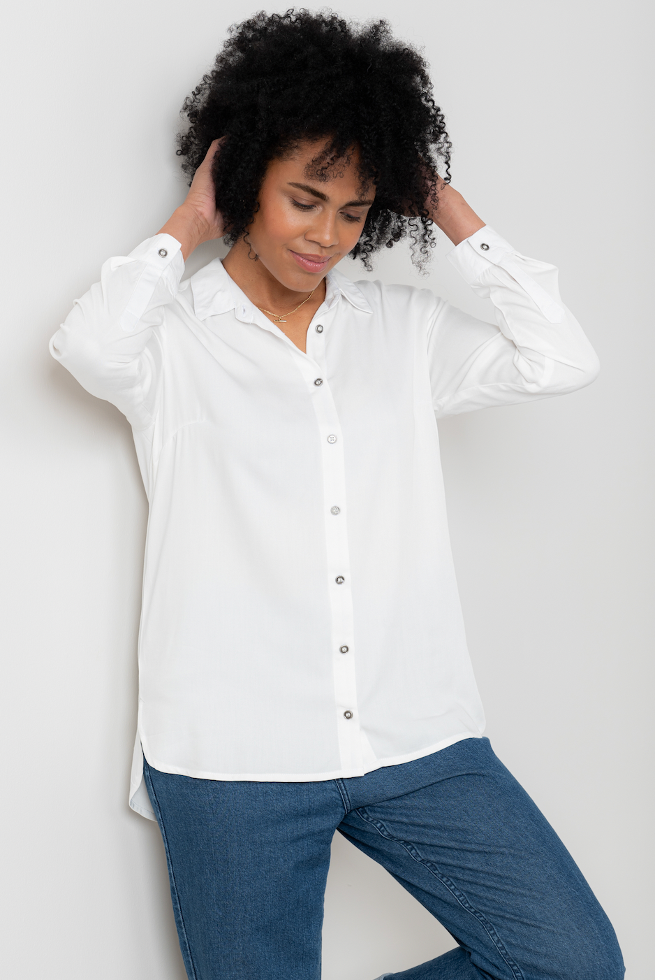 Lily & Me Elm shirt in white