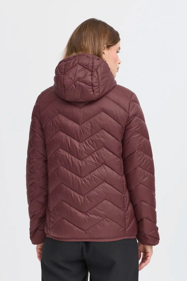 Fransa Padma jacket in burgundy fudge