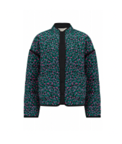 Sugarhill Brighton Elowen quilted jacket in green spot