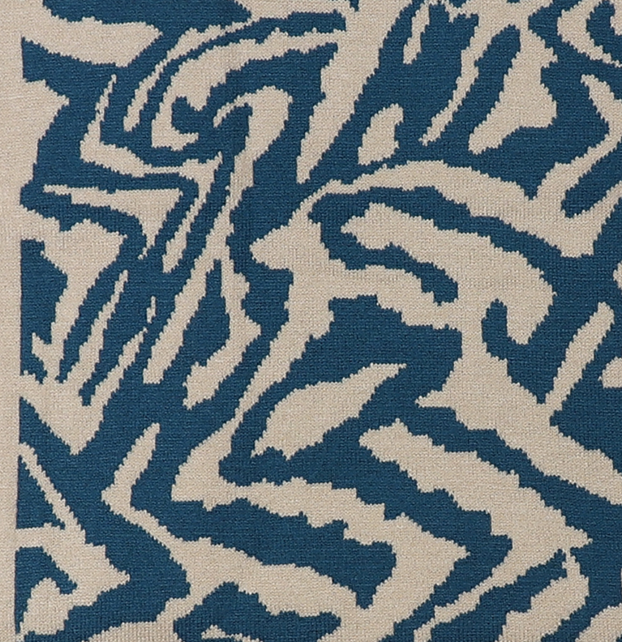 POM Bright blue and oatmeal recycled snood