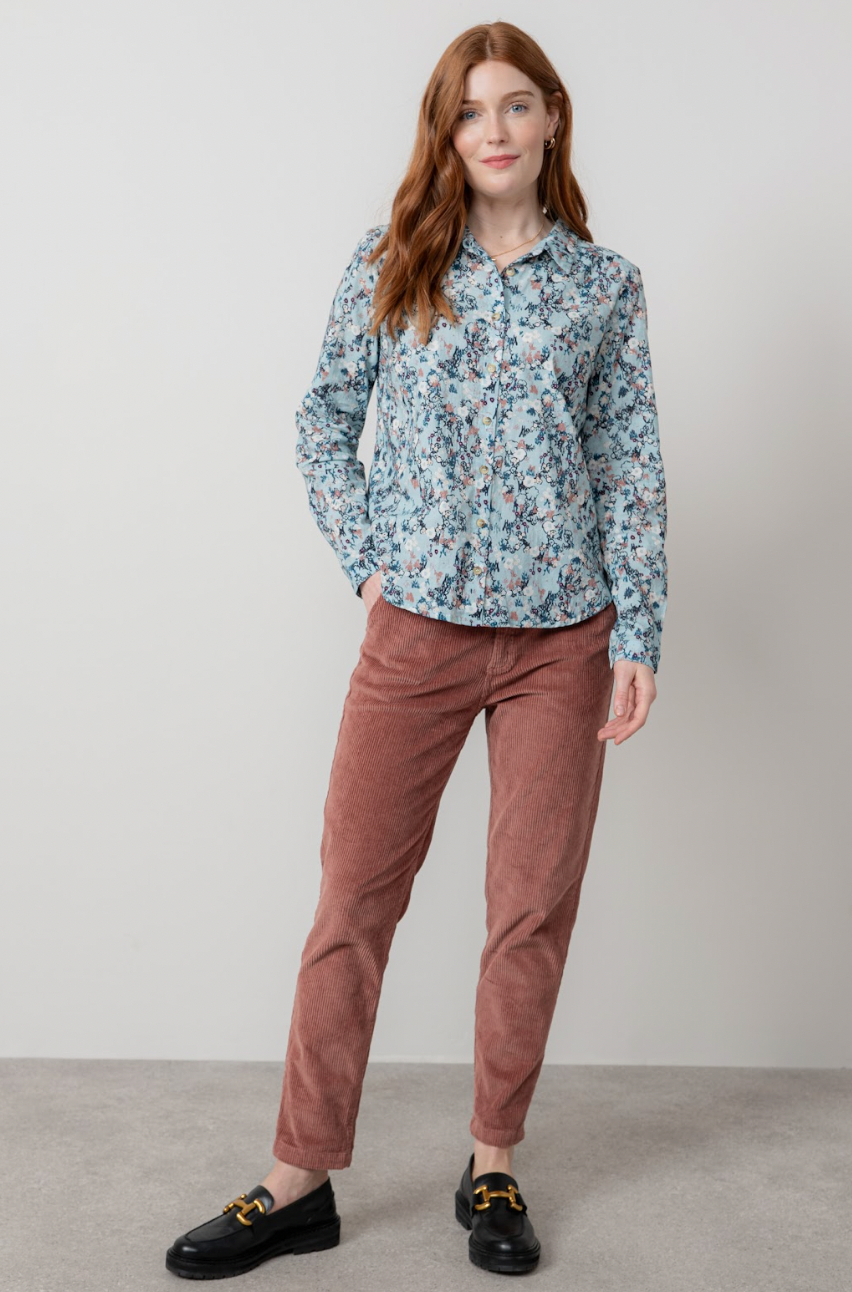 Lily & Me Brookend antique rose stretch trousers