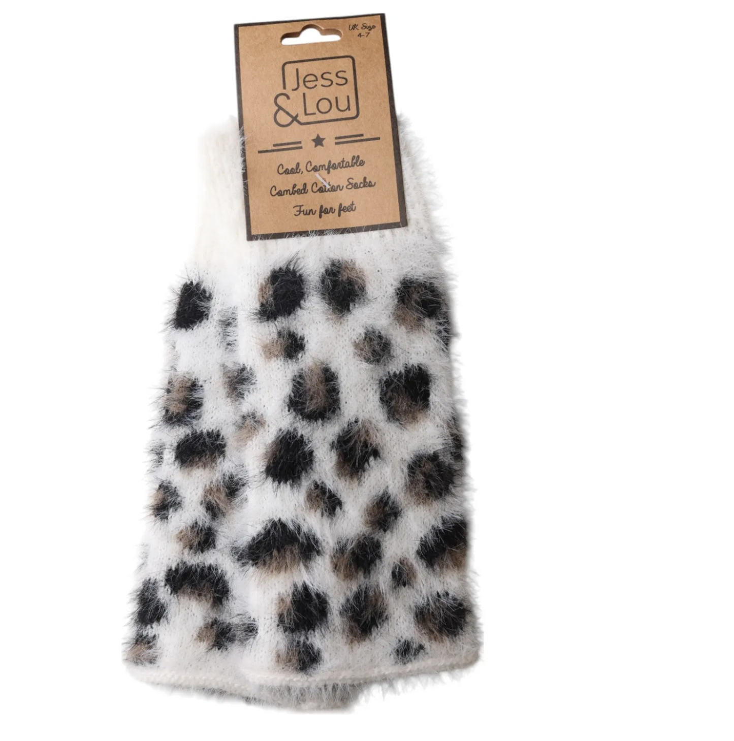 Jess & Lou fluffy fingerless gloves