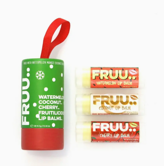 Fruu Christmas Trio of lip balms