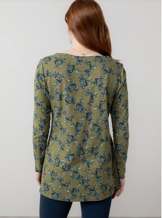 Lily & Me Maple printed cotton jersey tunic